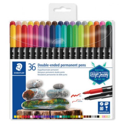 ESTUCHE DE PLÁSTICO CON 36 ROTULADORES, COLORES SURTIDOS STAEDTLER 3187 TB36 (Espera 4 dias)